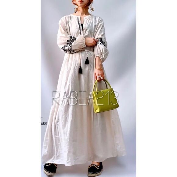 ZARA BOHO EMBROIDERED SHIRT DRESS - Picture 7 of 13